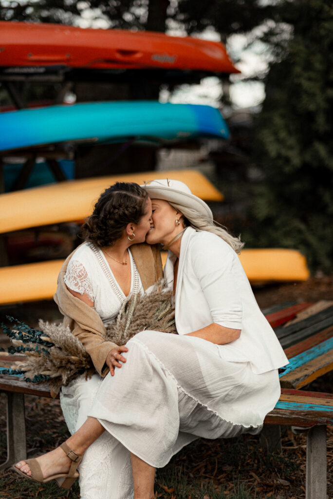 Leave No Trace Weddings; Outdoor Elopement with Kayaks